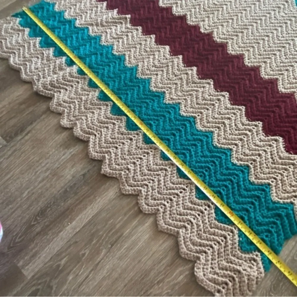 Handmade Afghan Grandma‎ Core Throw Blanket